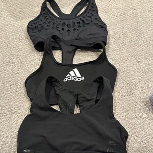 Adidas Women's Black Sports Bra Trio